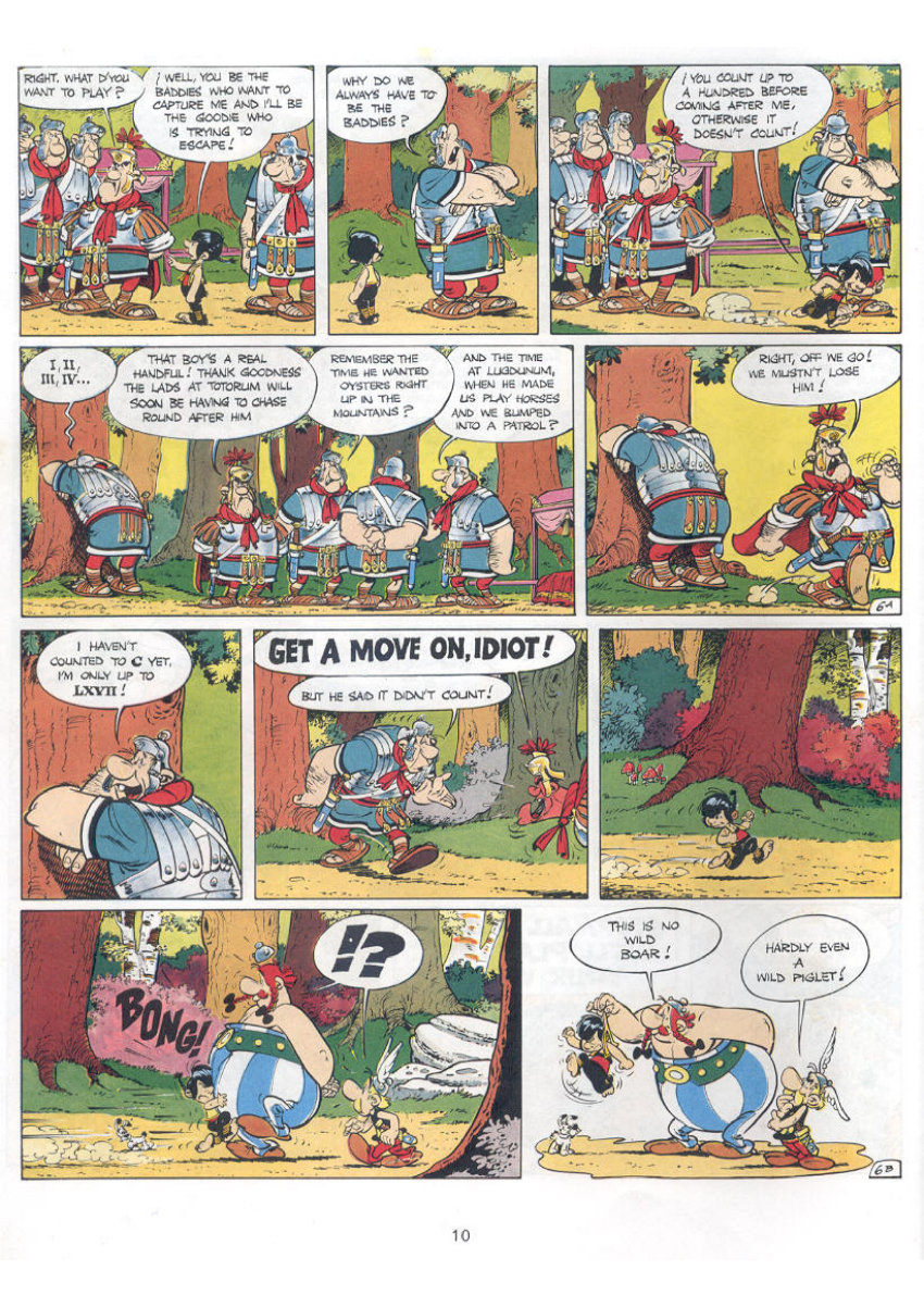 asterix comic strips
